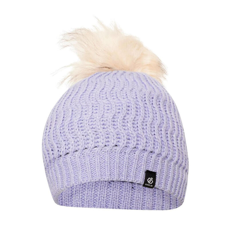 Cappello A Cuffia Pom Pom Ragazze Dare 2B Know Violeta Selvatica