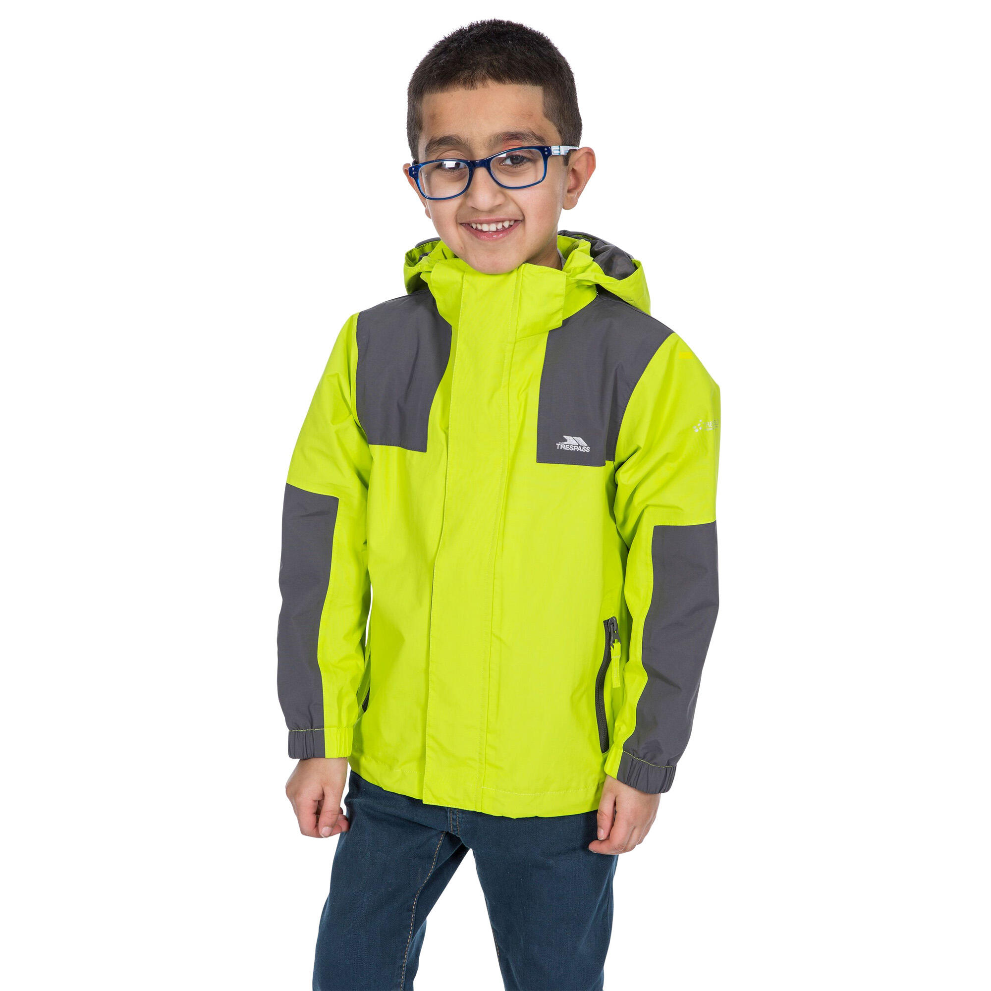 FARPOST Boys' Waterproof Jacket (Light Green)