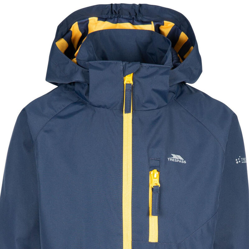 Childrens Boys Overwhelm Rain Jacket (Marine)