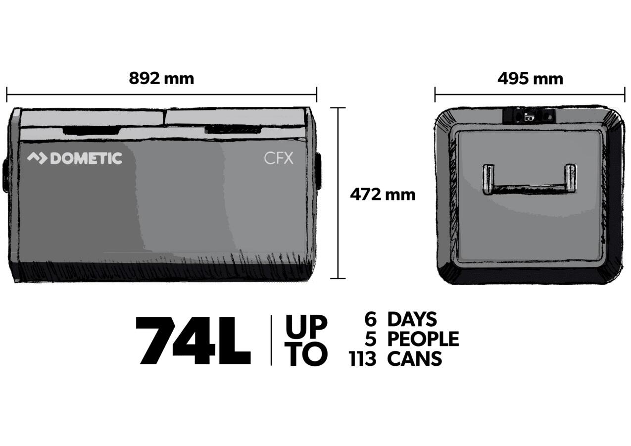 Dometic  CFX3 75DZ 6/7