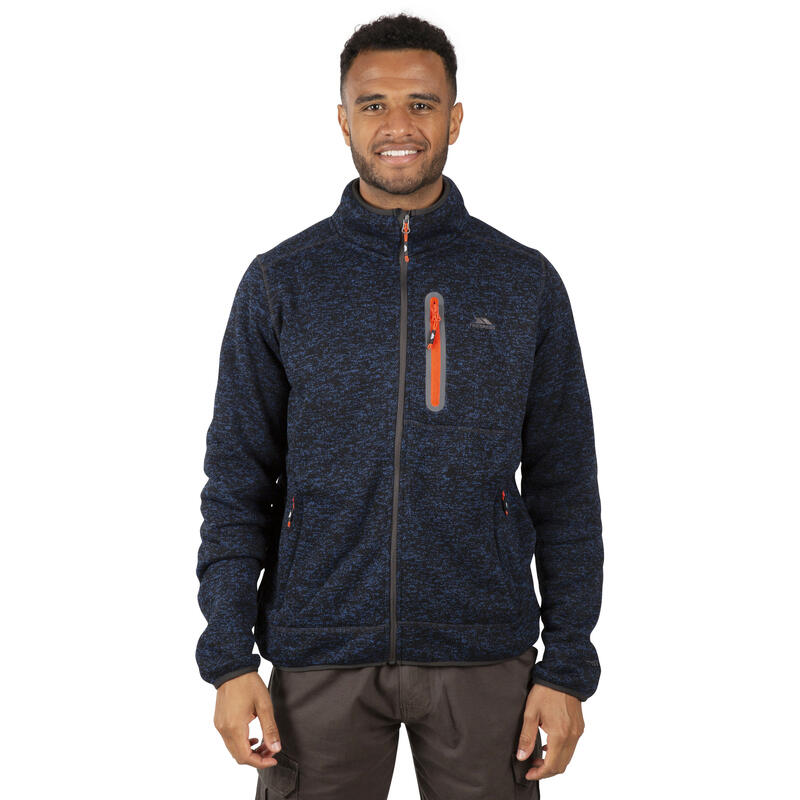 Fleecejacke Bingham Herren Marineblau meliert