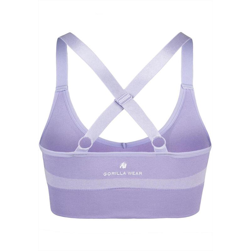 Selah Sans couture Soutien-gorge de sport - Lilas - XS/S