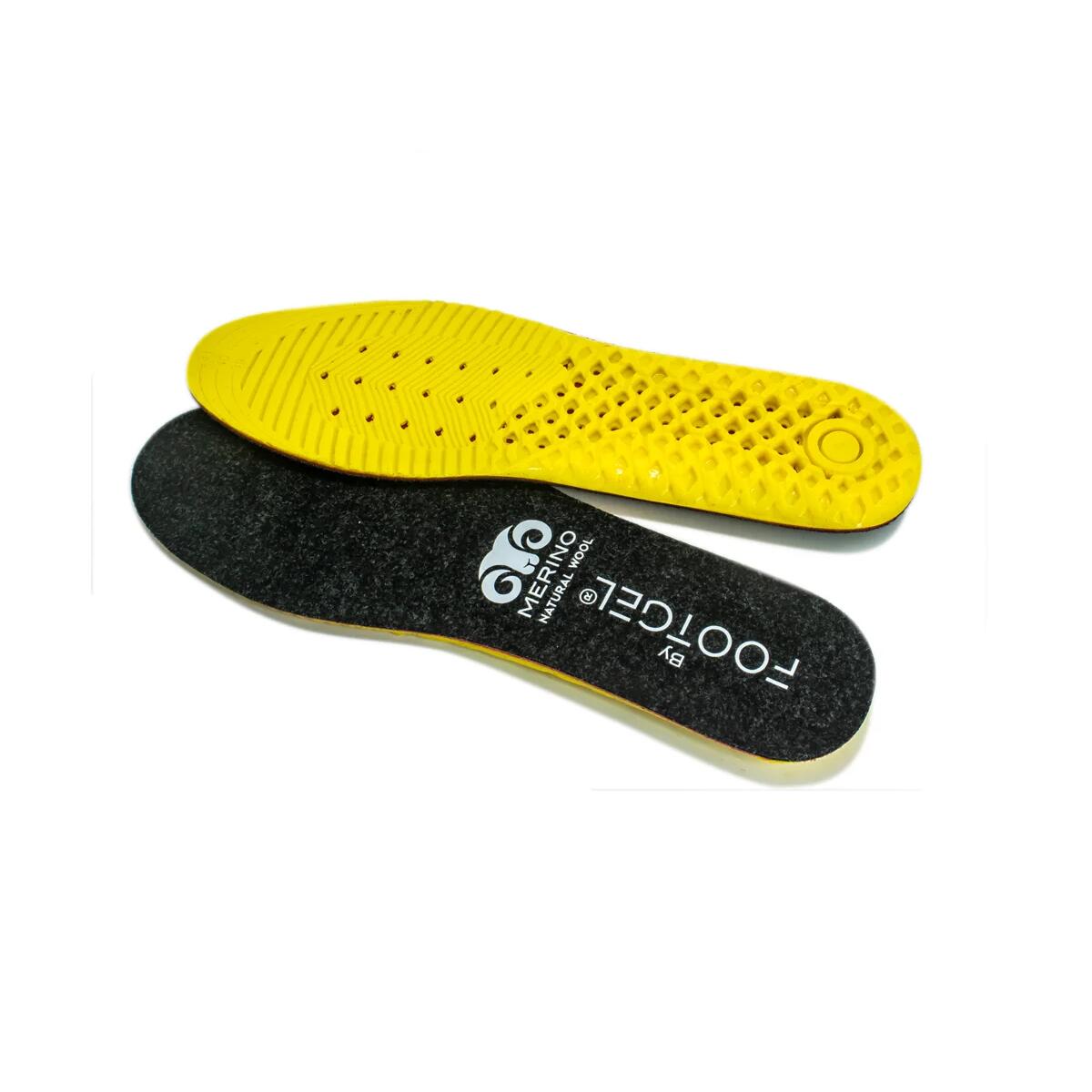 FOOTGEL Solette Outdoor Freddo Estremo con lana Merino - Nero