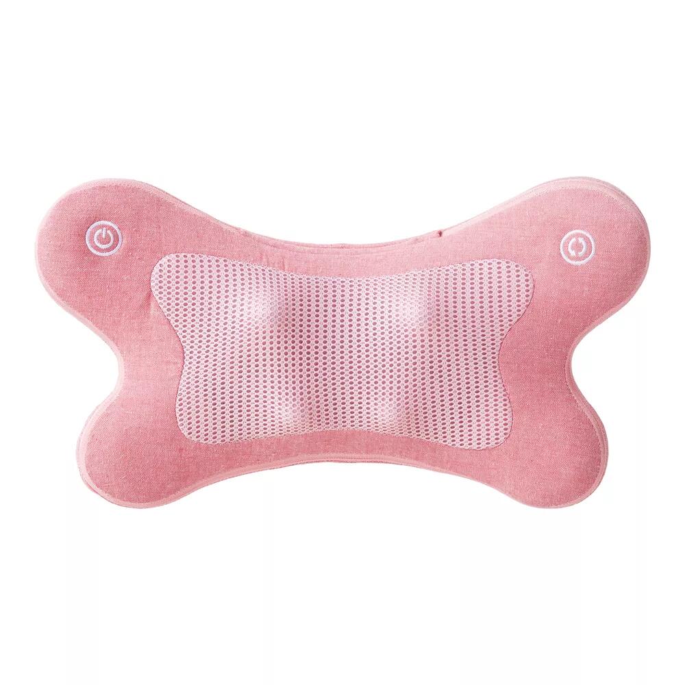 SYNCA iPuffy massagekussen lichtroze met keuze uit 2D- en 3D-massagefunctie