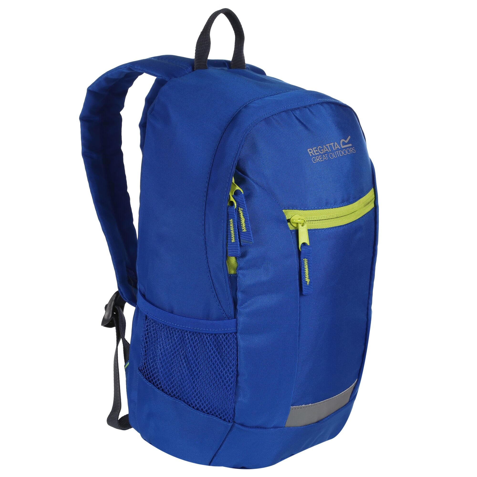 Jaxon III Backpack (10 Litres) (Nautical Blue/Electric Lime) 3/4