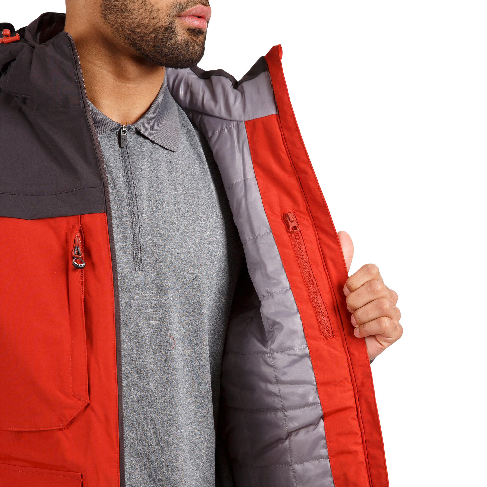 Men's HEATHRACK Waterproof Jacket (Dark Red)