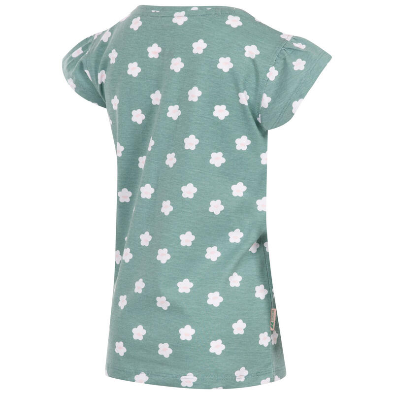 Tshirt PRESENT Fille (Vert sarcelle pâle)