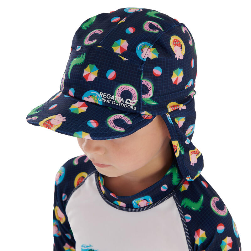 Casquette avec protègenuque SUNSHADE Enfant (Bleu marine)