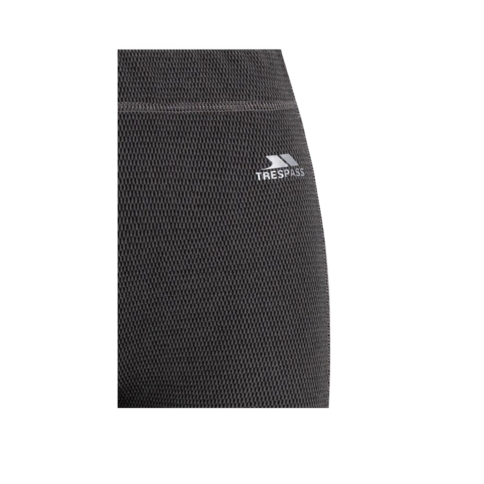 Pantalones de Capa Base Sunita para Mujer Negro, Gris Tormenta 3/4