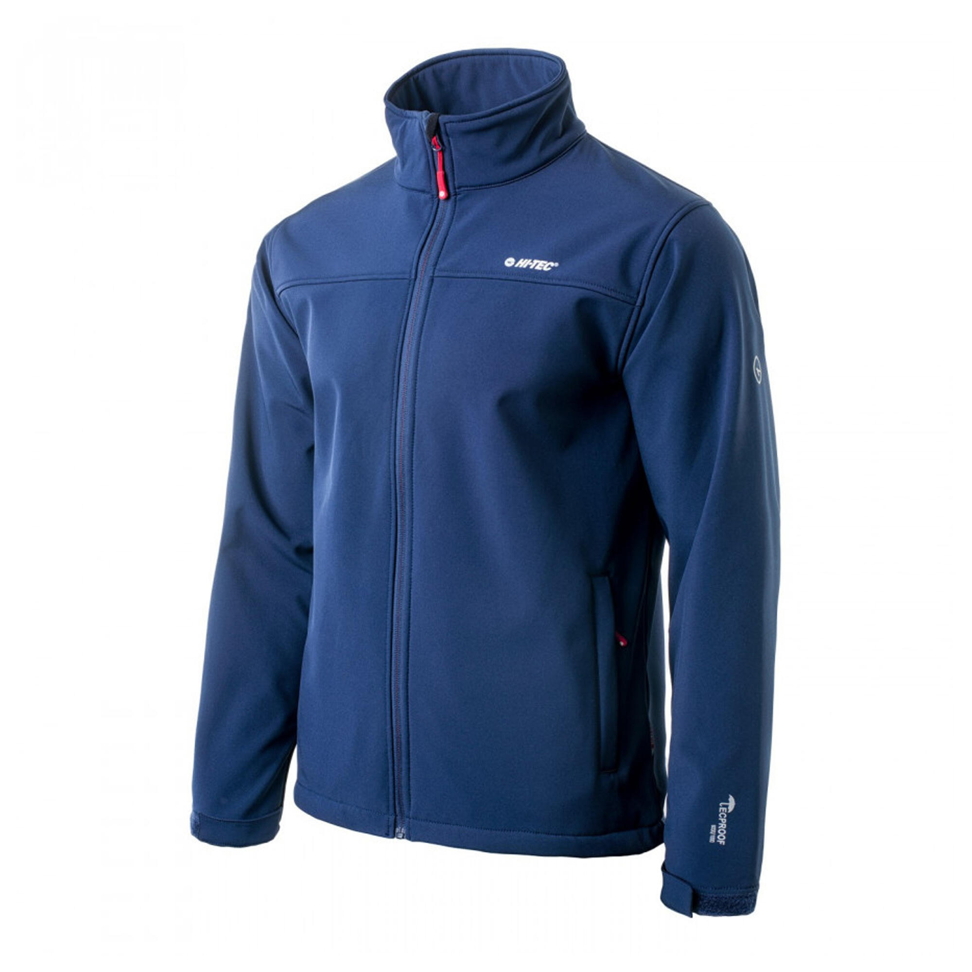 Heren Lingen Soft Shell Jas (Marine/Oranje Rood) 3/3