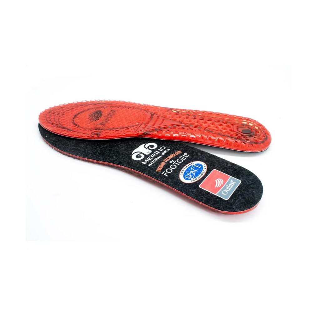 Insoles Ski Extreme Cold with Merino wool - Black