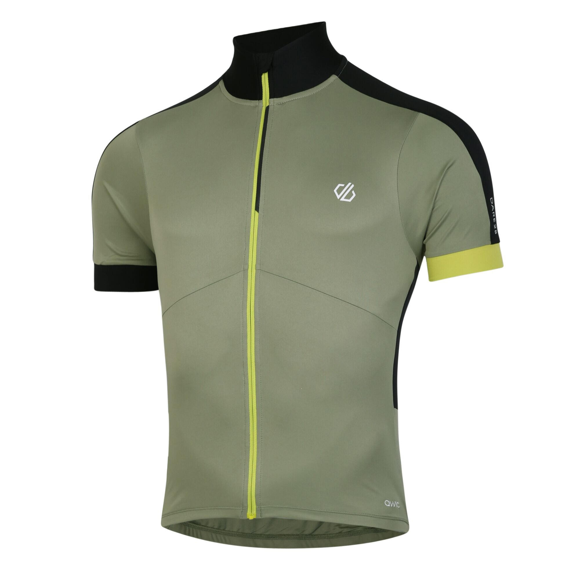 Mens Protraction II Recycled Lightweight Jersey (Oil Green/Black) 3/5