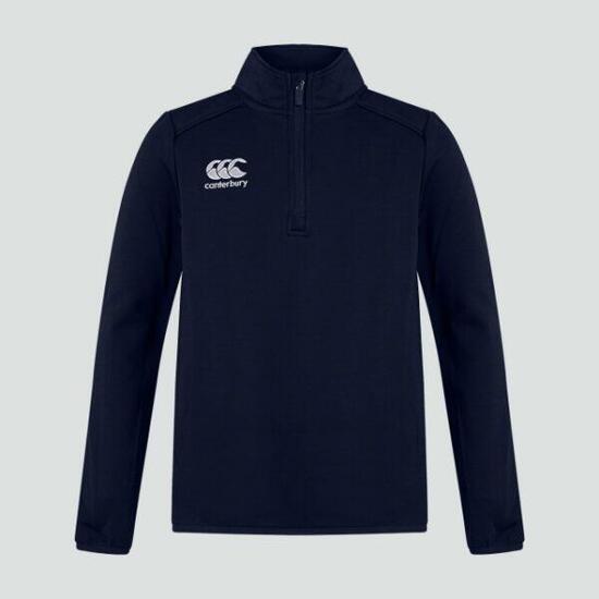 Jumper kids quarter zip midlayer training top junior navy blue