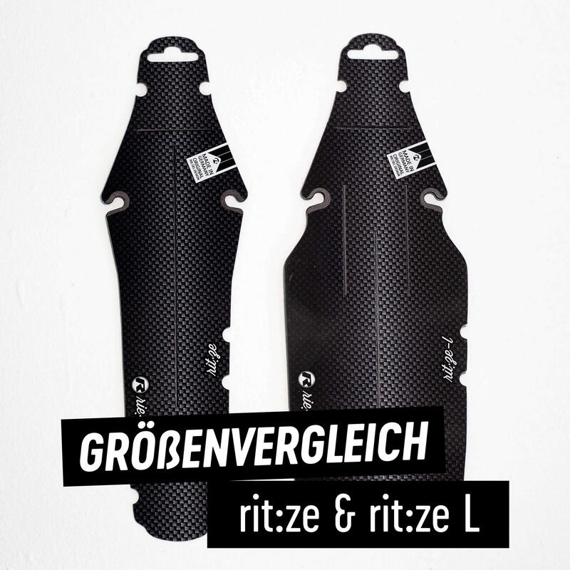 Riesel Design®  Mudguard - rit:ze - XL Schutzblech für Hinterrad / Sattel