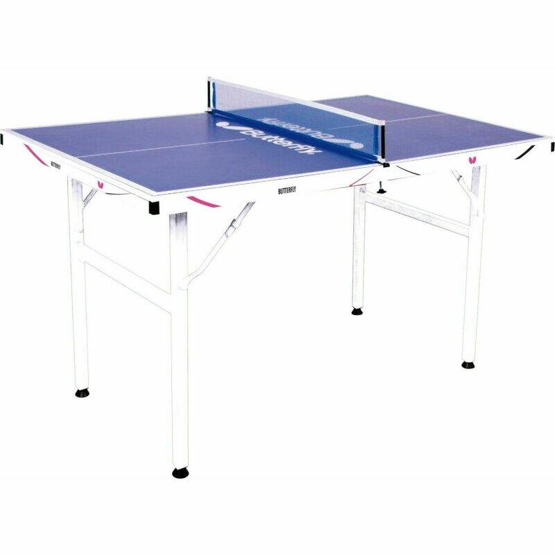 Tischtennisplatte Midi Tischtennis Tisch Platte Indoor mit Tischtennisnetz blau