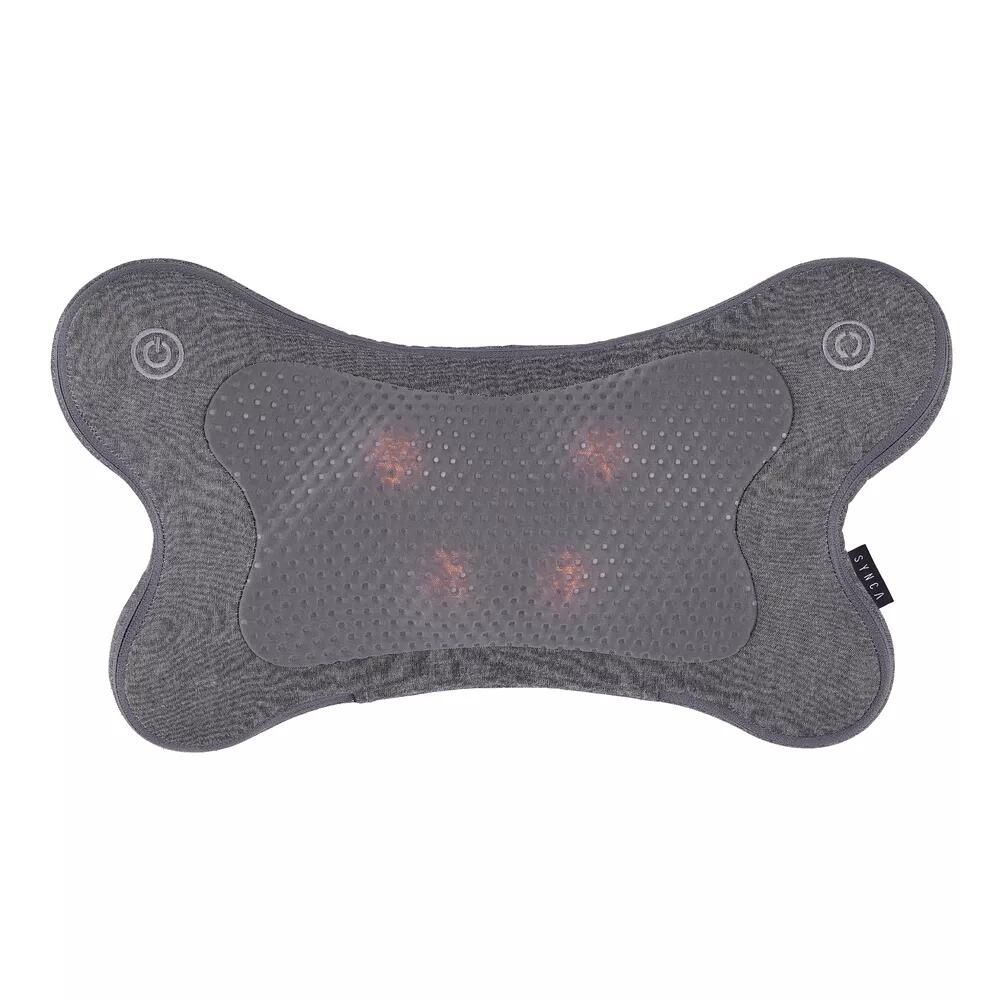 SYNCA iPuffy massagekussen grijs met keuze uit 2D- en 3D-massagefunctie