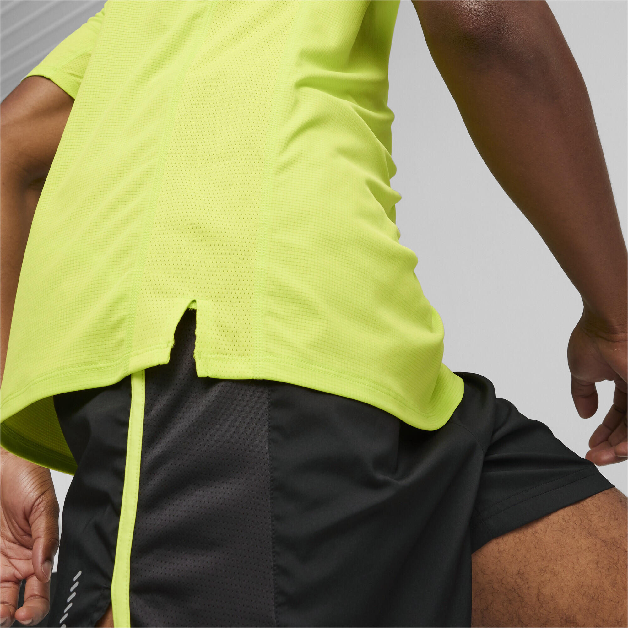CAMISETA DE VELOCIDAD PARA HOMBRE RUN FAVORITE PUMA Lime Pow Green 5/7