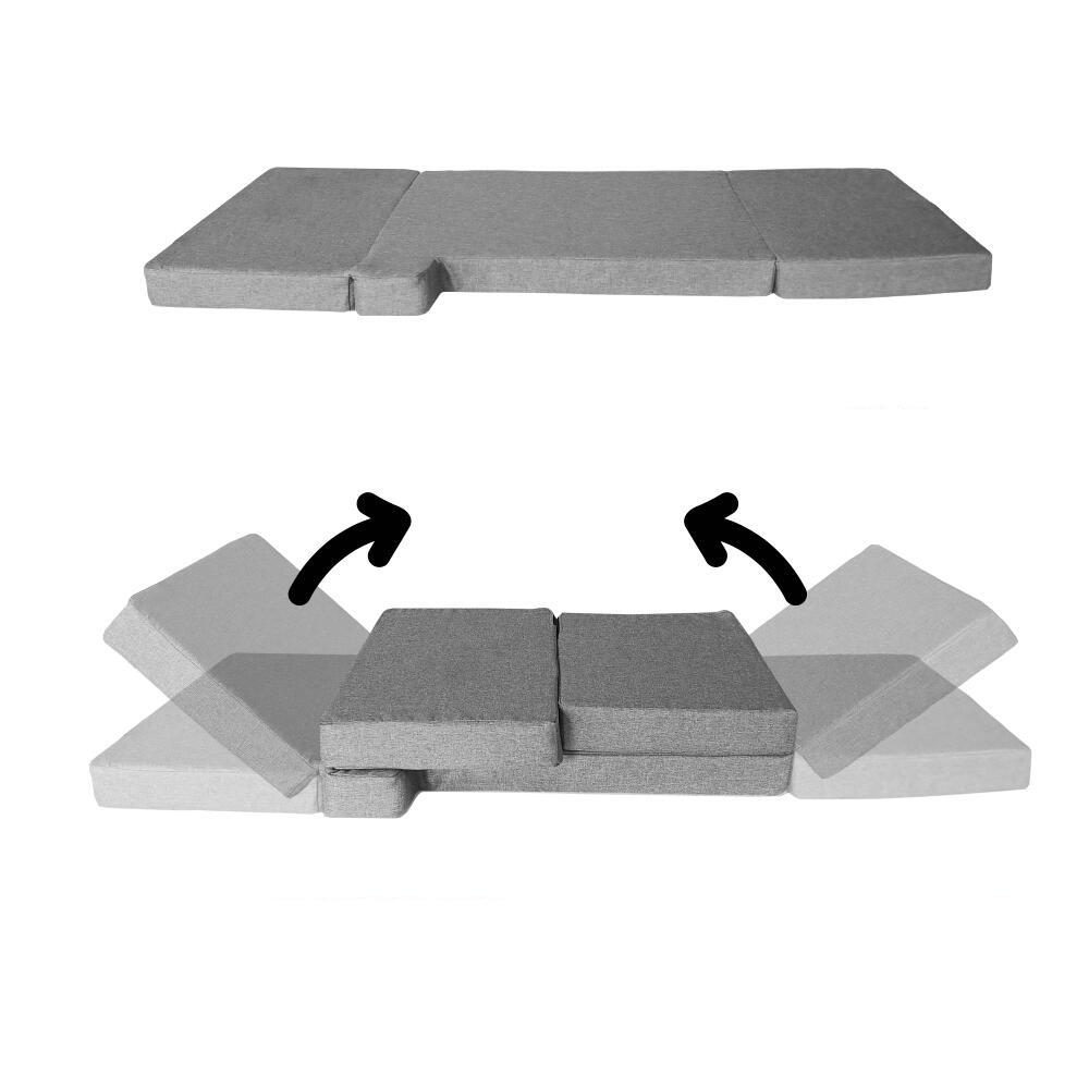 Opvouwbaar front camper bed matras voor Volkswagen T4, T5 en T6 2/8