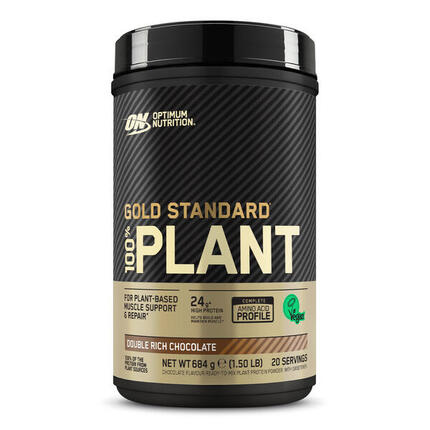 Protéine vegan - Gold Standard 100% Plant - Double Chocolat 684g
