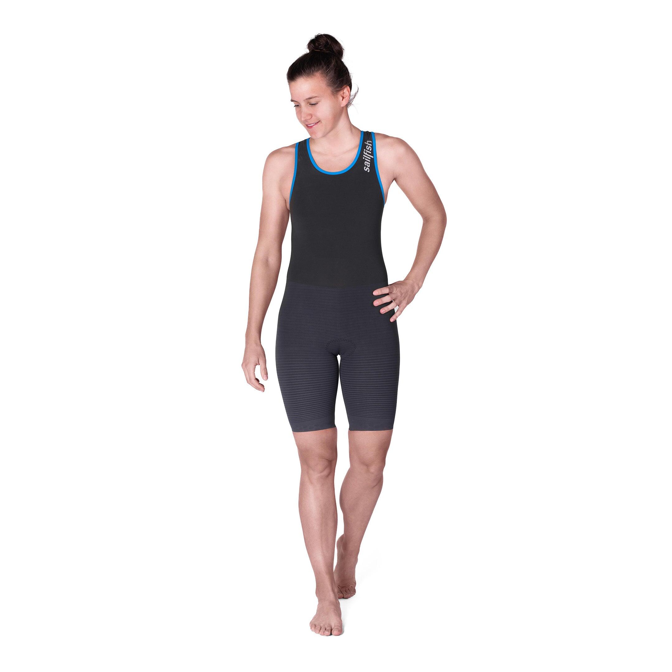 Combinaison de triathlon femme, Trisuit Pro - Noir 3/6