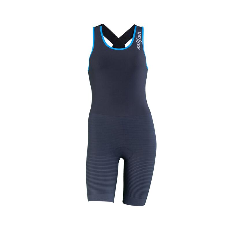 Combinaison de triathlon femme, Trisuit Pro - Noir