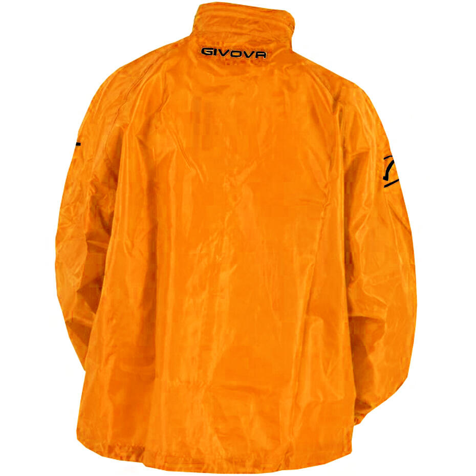 Kurtka Givova Rain Basico Fluo pomarańczowa