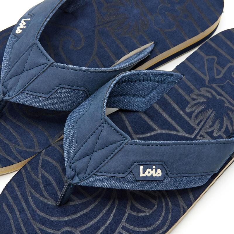 Sandalias de Dedo para Hombre Lois 86097 Azul Marino