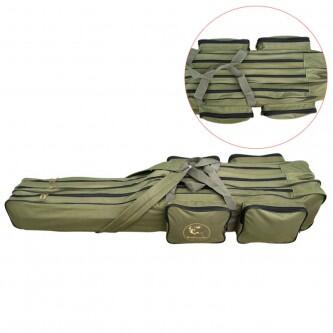 Geanta lansete 3 compartimente Baracuda B32 130 cm, verde
