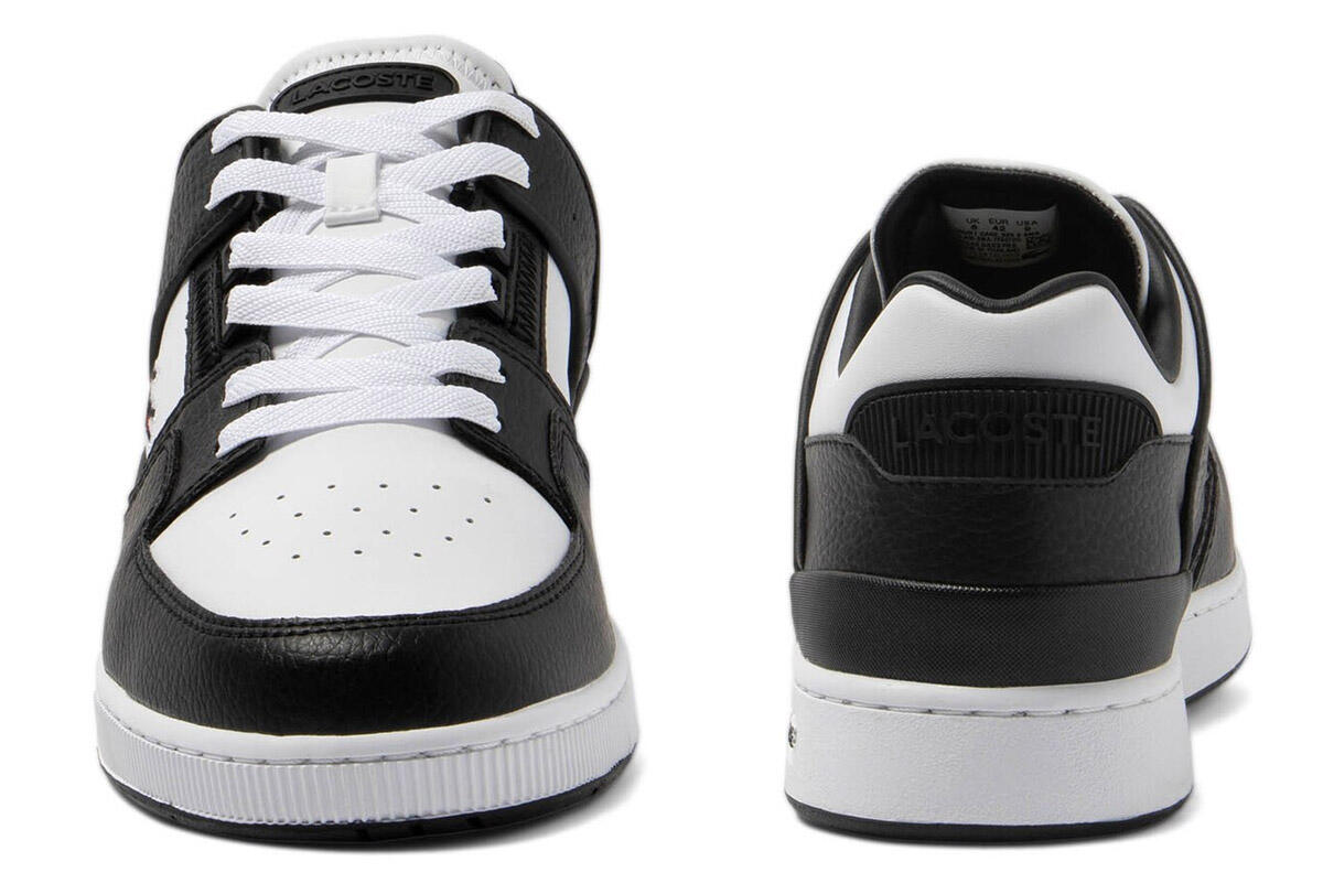 Chaussures de tennis homme Lacoste Court Cage 223 3 Sma, noires et blanches 2/5