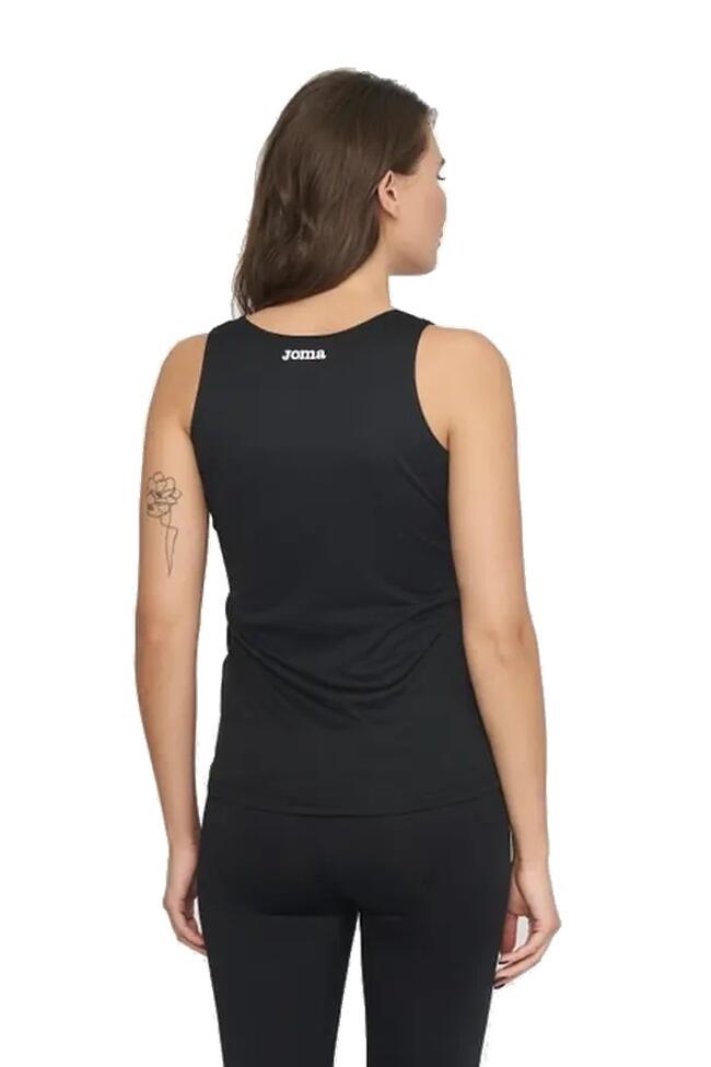 Camiseta Sin Mangas Fitness Mujer Joma Diana Negro 3/3