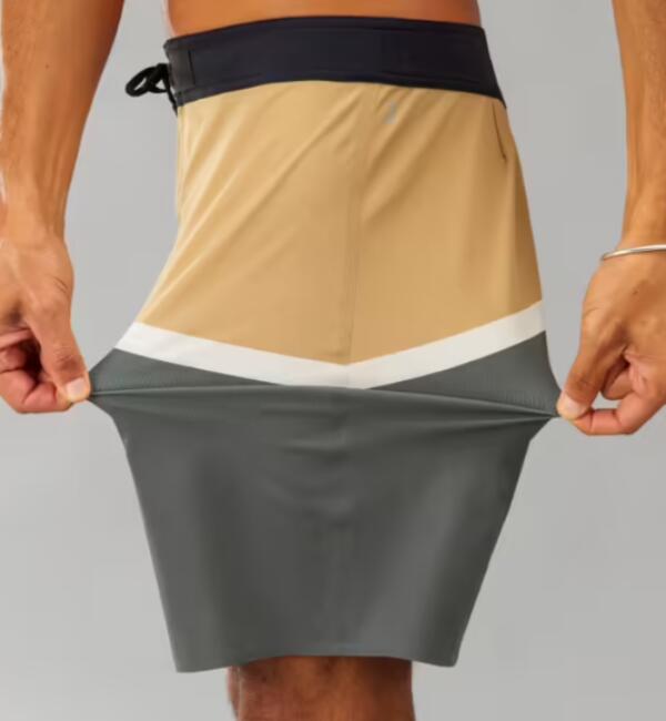 Tussen Particulieren - Klassieke boardshort voor surfen Olaian 900 flat b 4/4