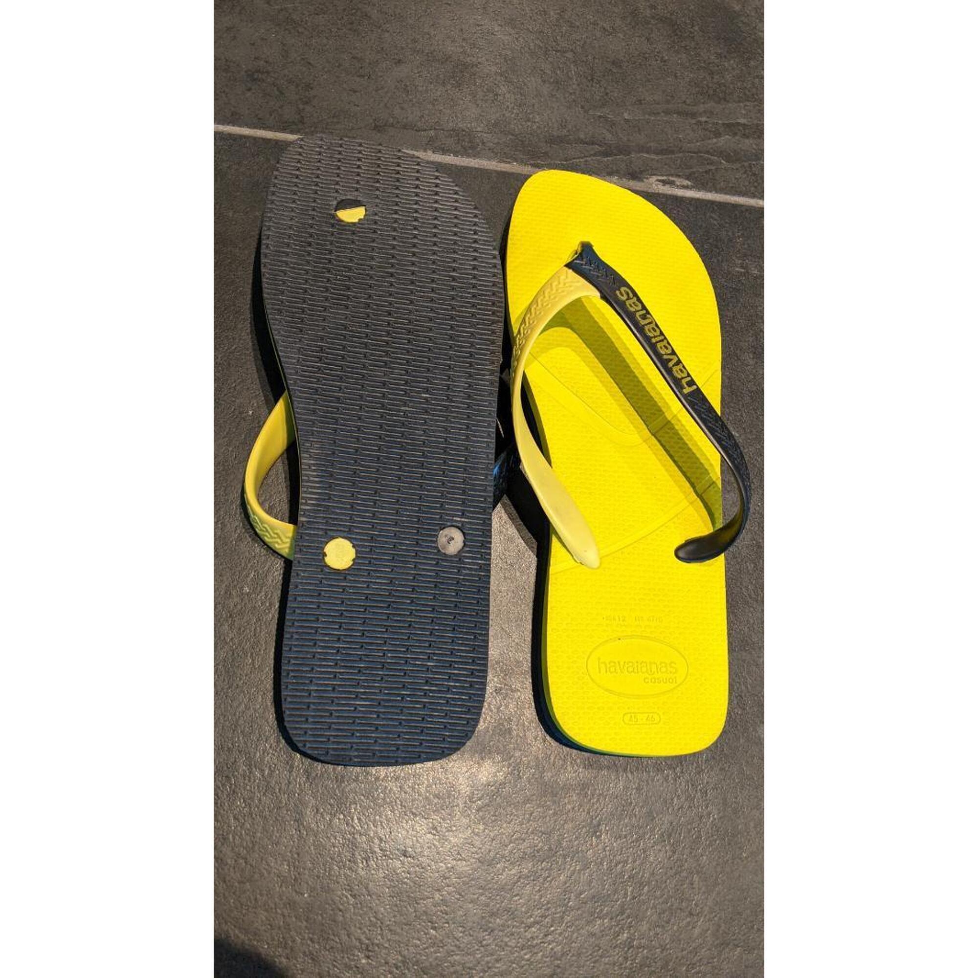 C2C - Chaussons HAVAIANAS pour hommes jaune/noir taille 45-46