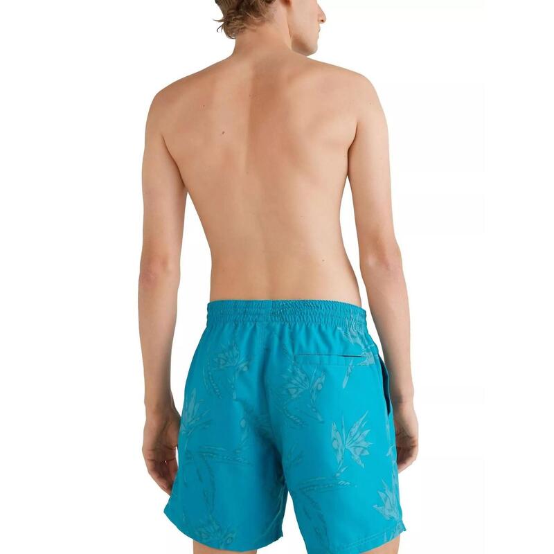 Badehose Cali Floral Shorts Herren - blau