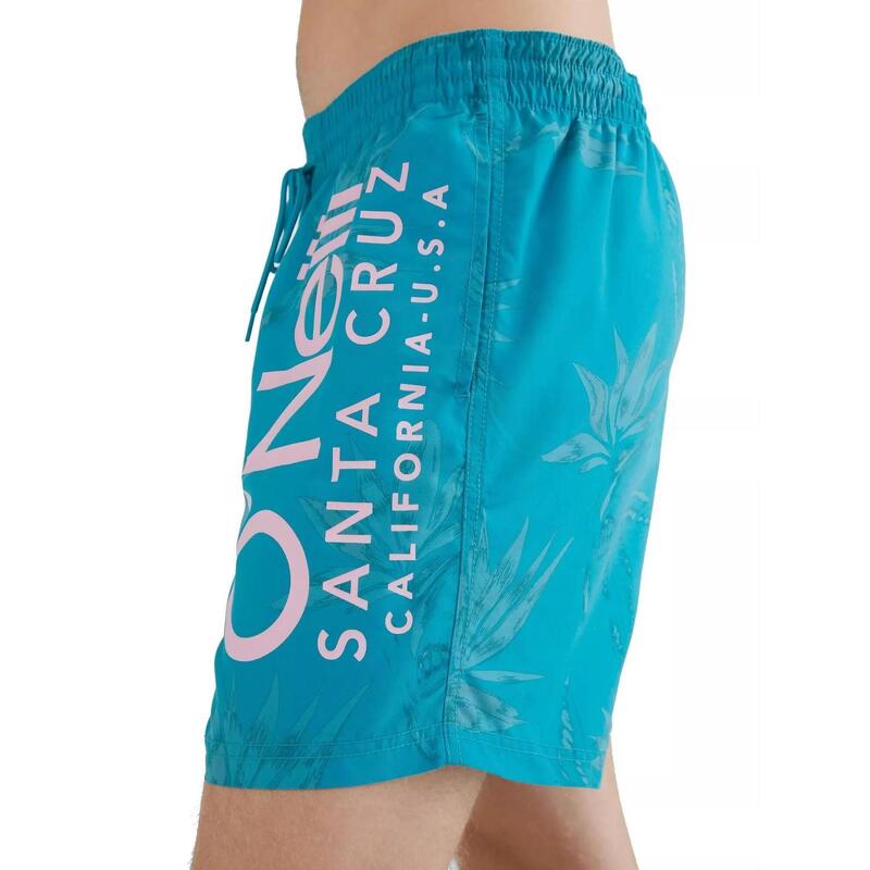 Badehose Cali Floral Shorts Herren - blau