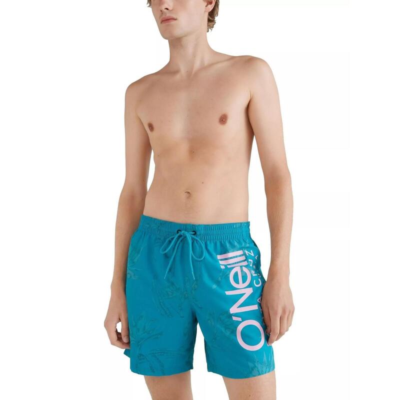 Badehose Cali Floral Shorts Herren - blau