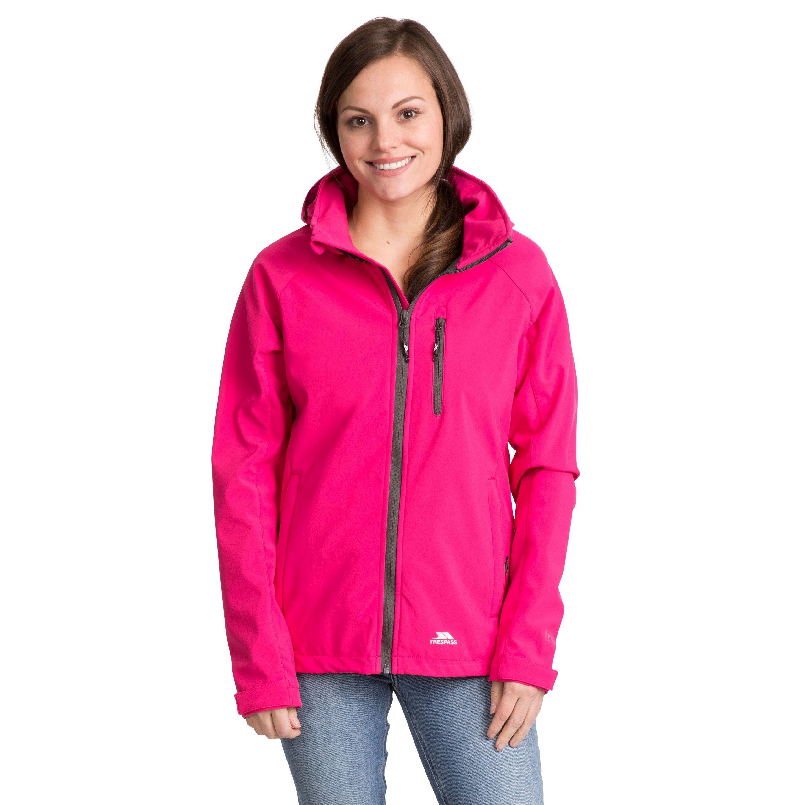 Lorina Giacca Impermeabile Softshell Donna Trespass Fucsia 4/5