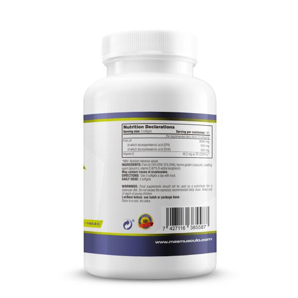 Omega 3 - 120 Softgels de MM Supplements