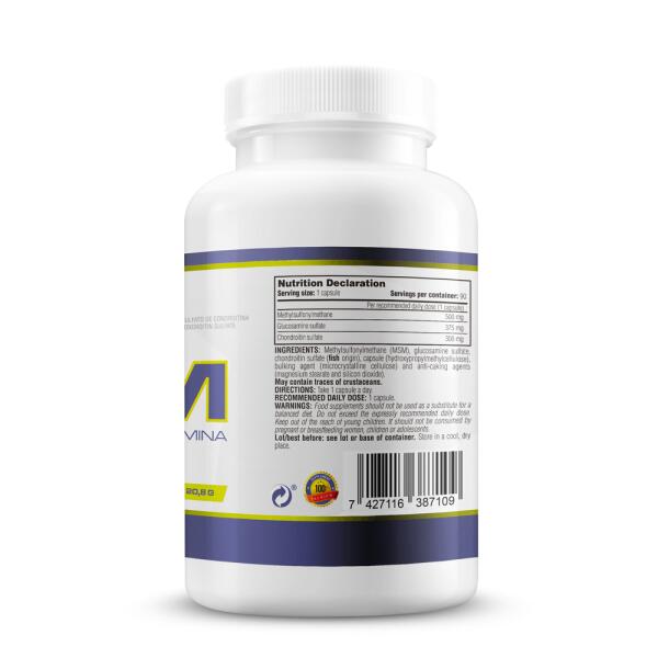 MSM Condroitina y Glucosamina - 90 Cápsulas Vegetales de MM Supplements