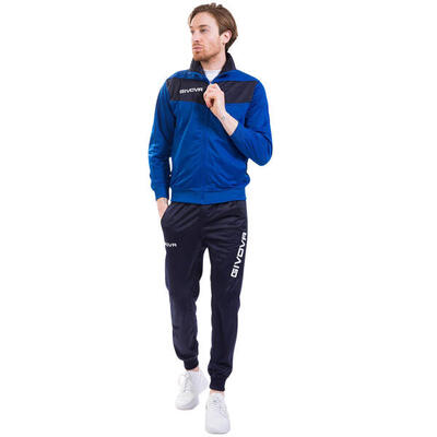 Givova tuta visa trainingspak triacetaat - jas met rits en lange broek