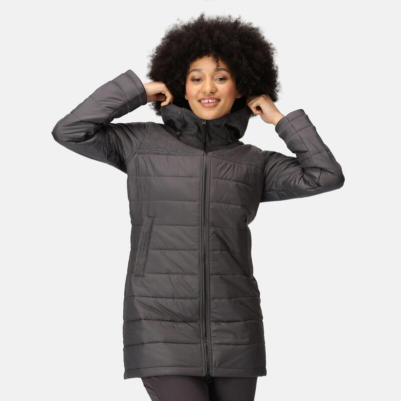 Melanite baffle wandeljas voor dames