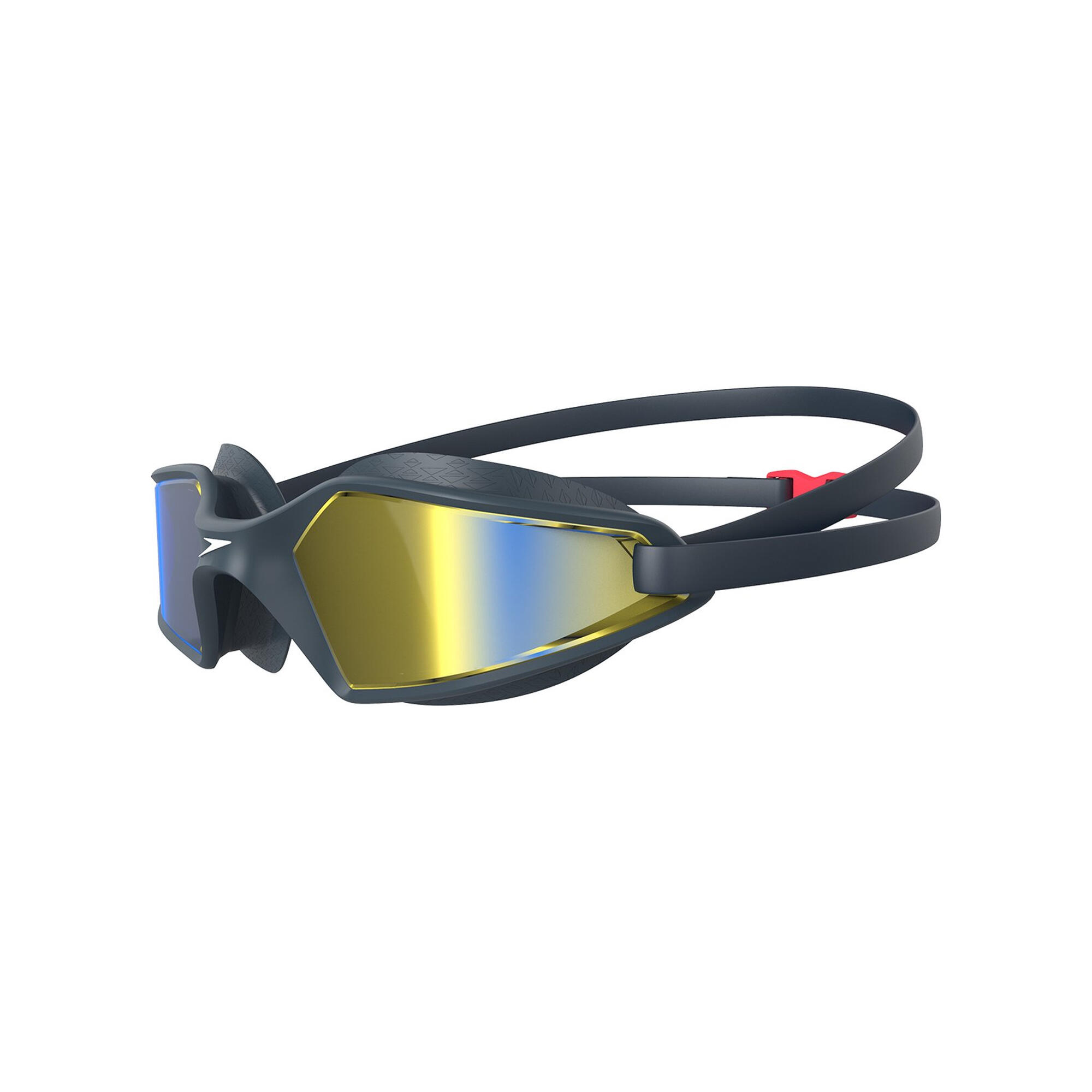 Unisex Adult Hydropulse Mirrored Swimming Goggles (Navy/Blue) 3/3