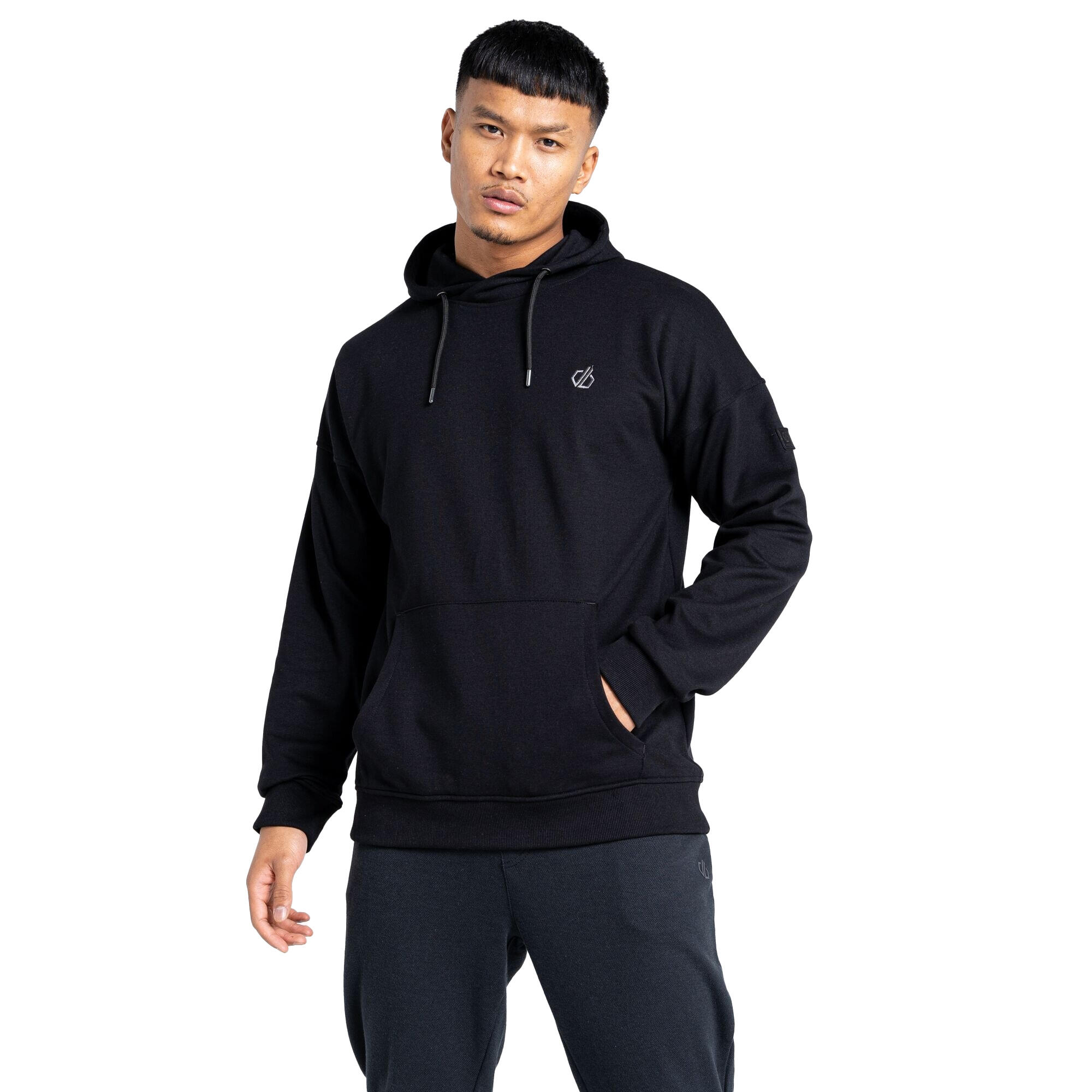 Mens Distinctly Geometric Hoodie (Black) 4/5