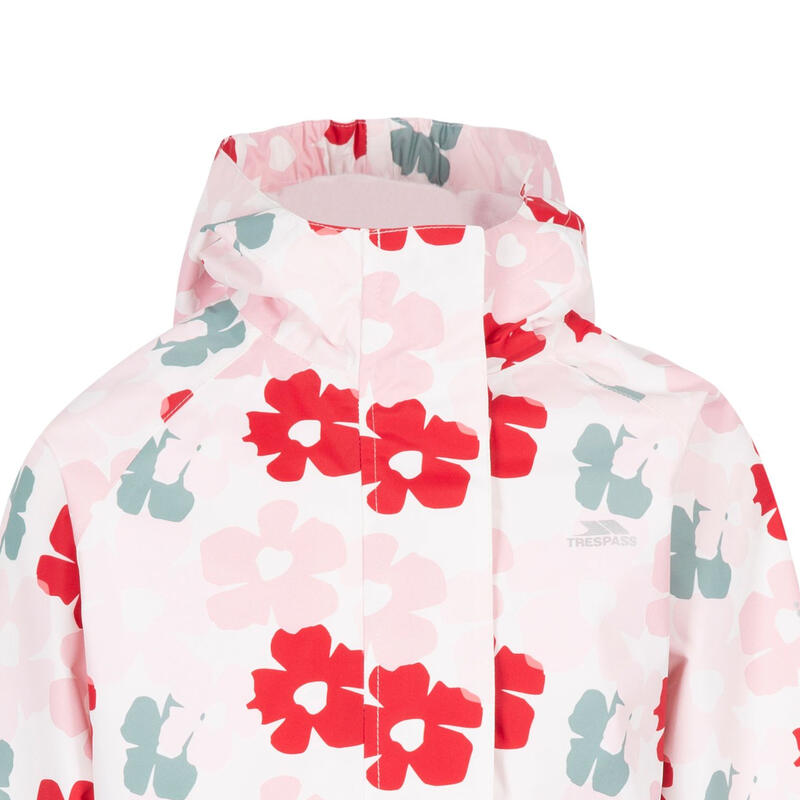 Childrens Girls Hopeful Waterproof Regenjasje (Rood)