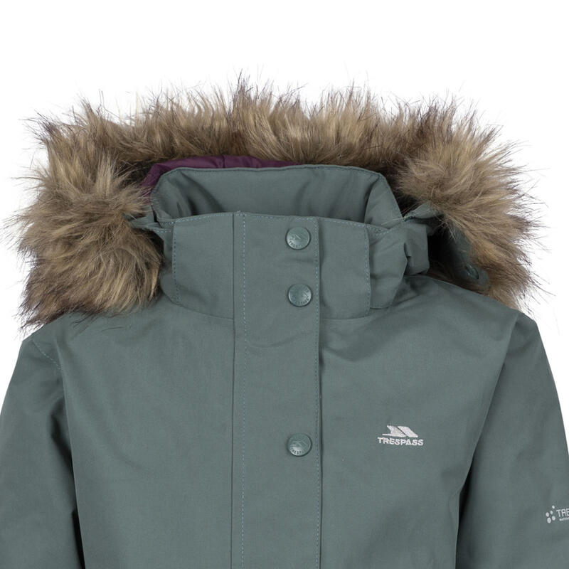 Chaqueta Impermeable Astound de TP50 Niñas Verde Abeto