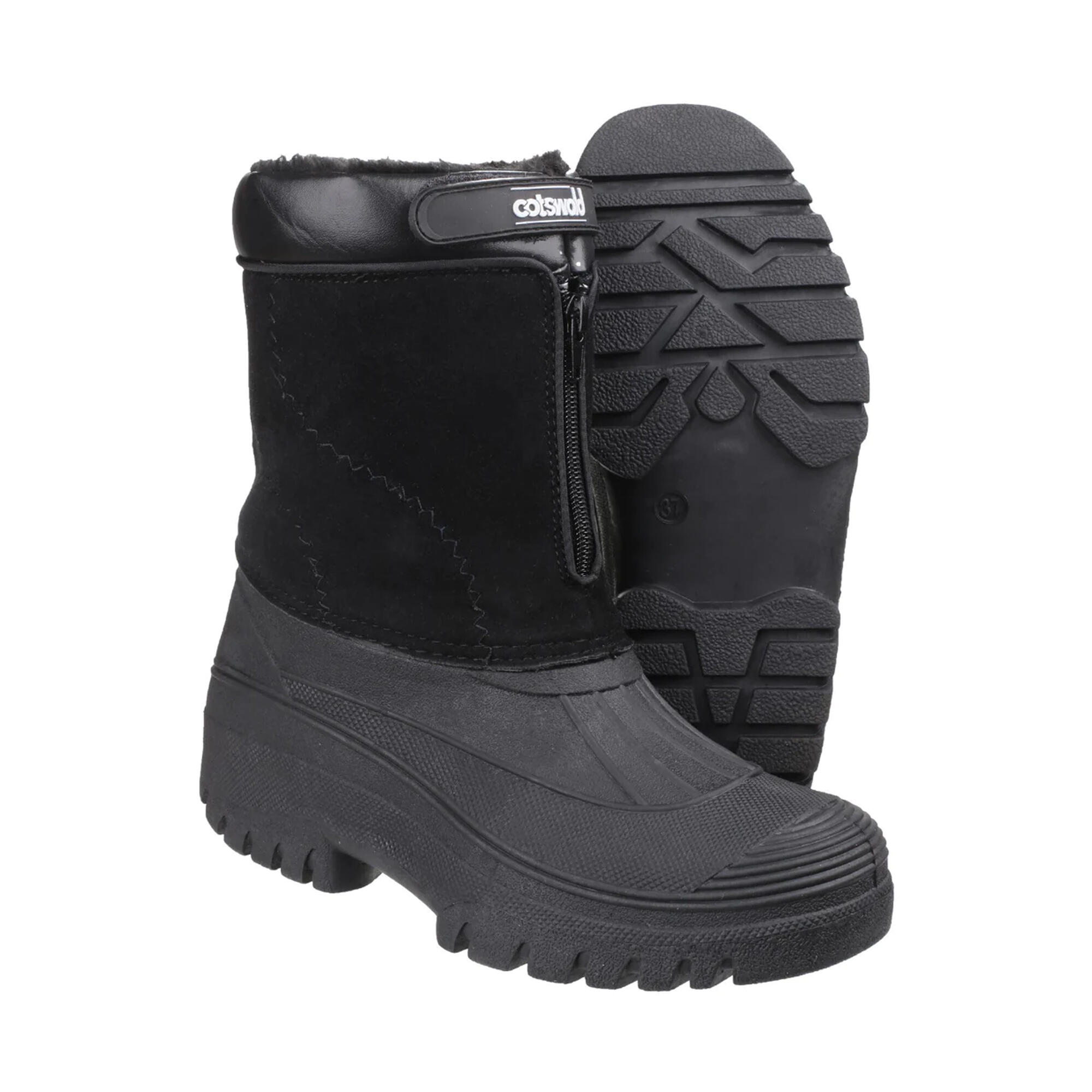 Mens Venture Waterproof Winter Boots (Black) 4/5