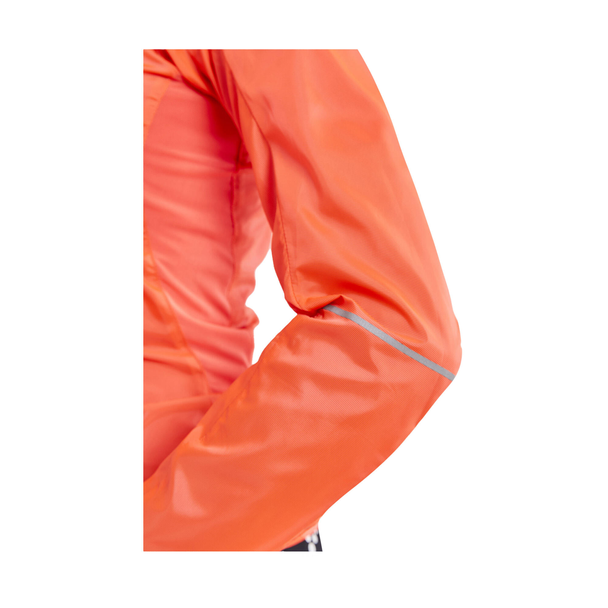 Womens/Ladies Essence Windproof Cycling Jacket (Shocking Orange) 4/4