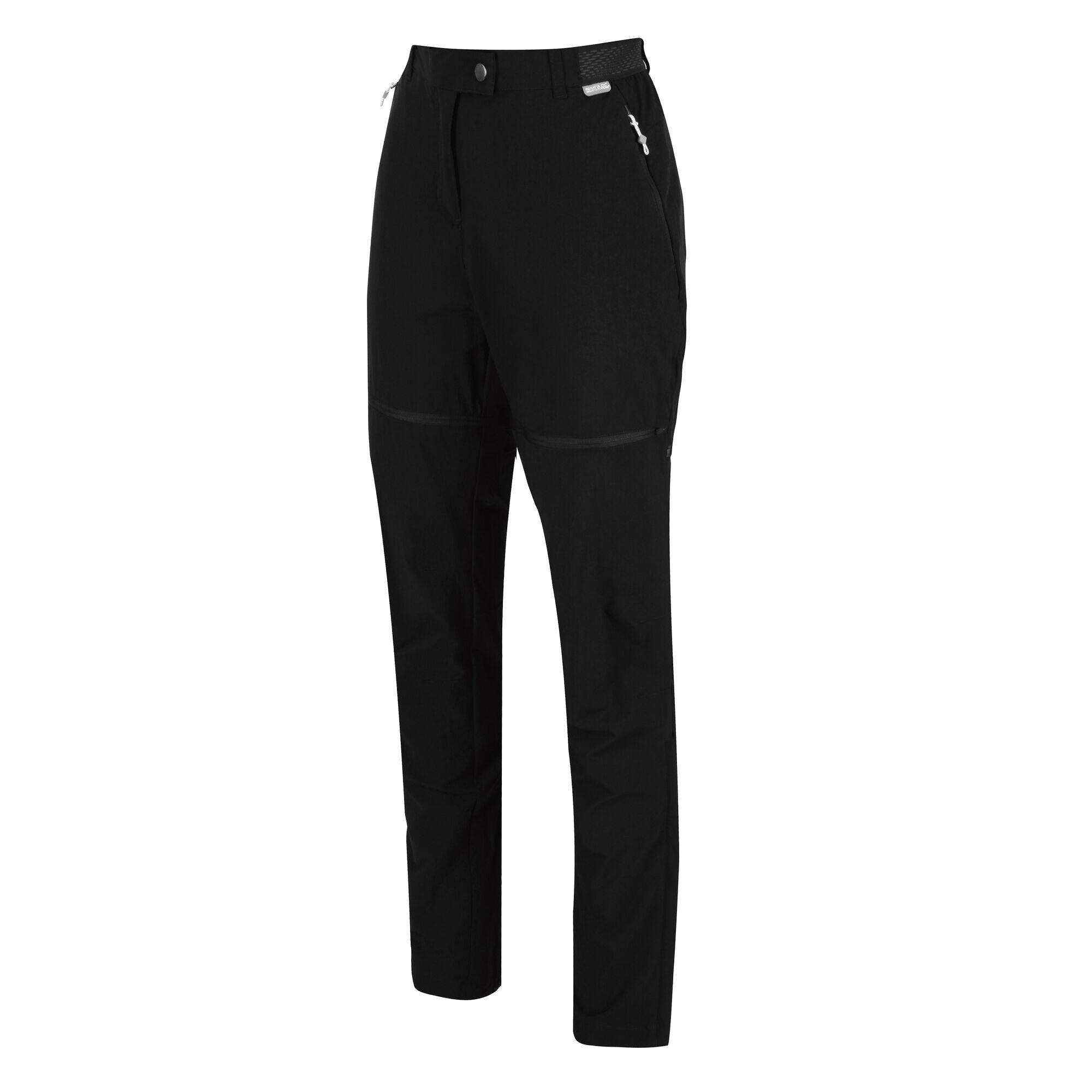 Womens/Ladies Mountain ZipOff Trousers (Black) 3/5