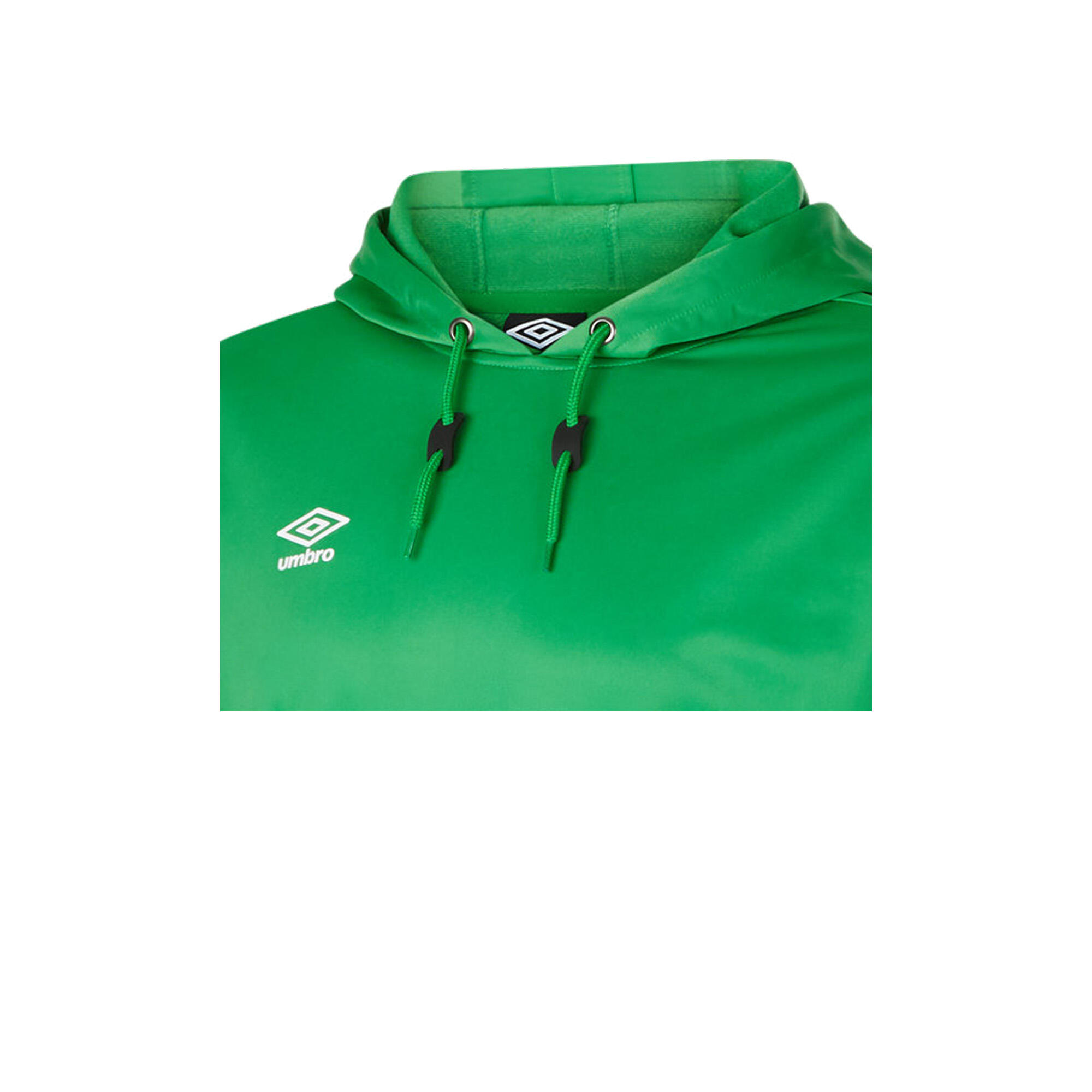 Childrens/Kids Club Essential Polyester Drawstring Hoodie (Emerald) 3/3