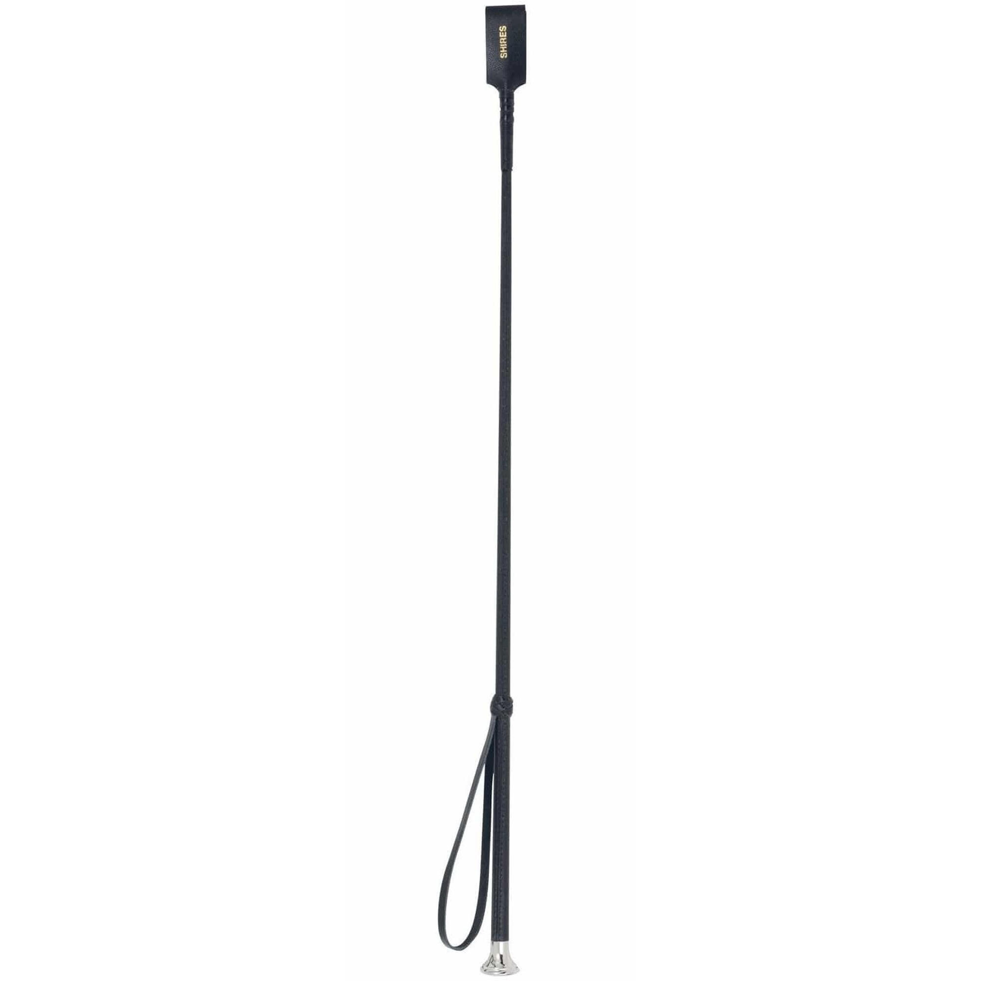 Leather Horse Show Whip (Black) 3/3