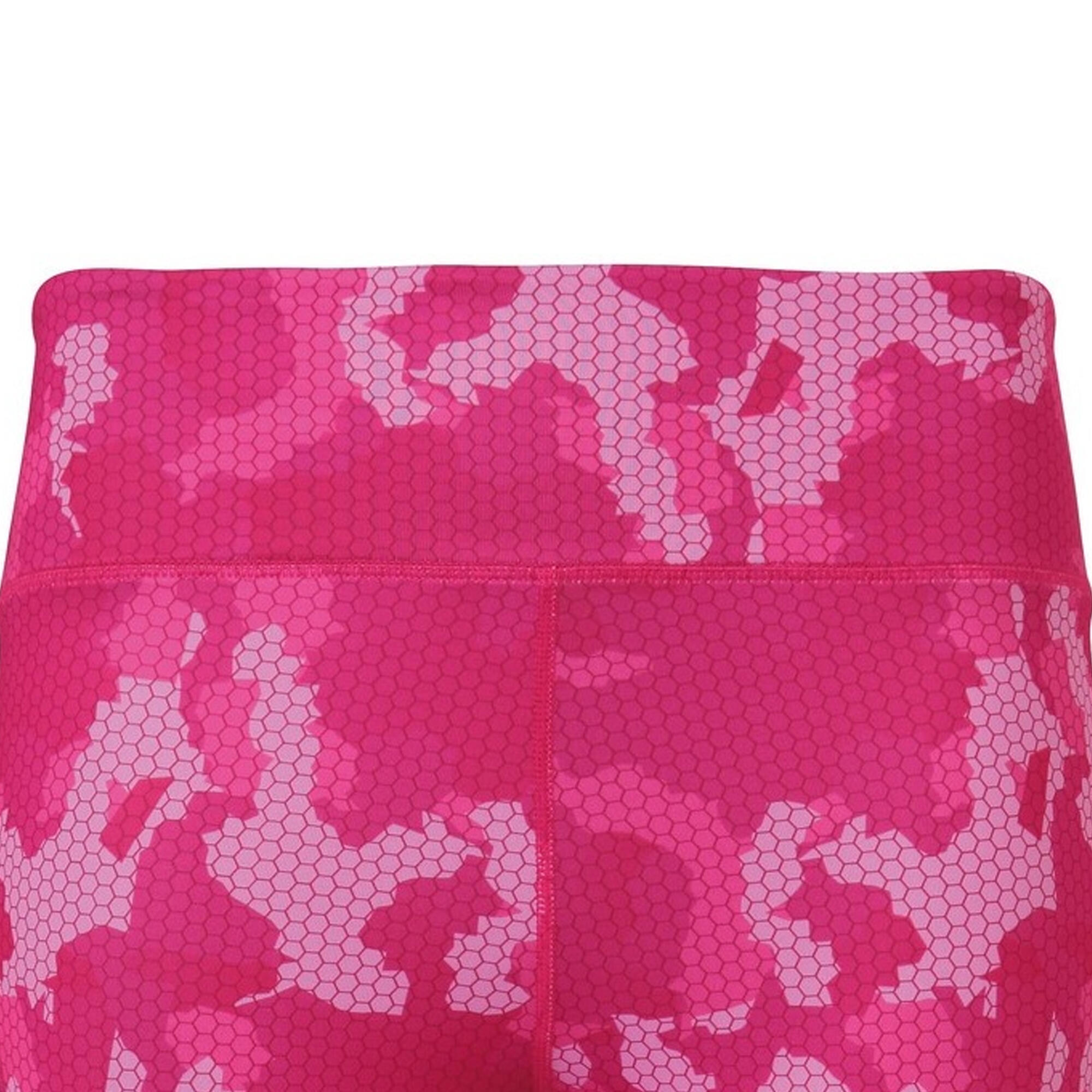 Tri Dri Womens/Ladies Performance Hexoflage Leggings (Camo Hot Pink) 3/3